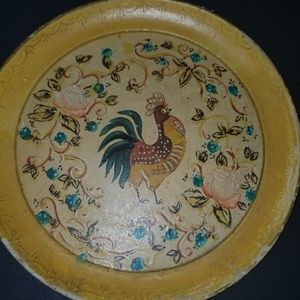 Vintage 1930's wooden plate